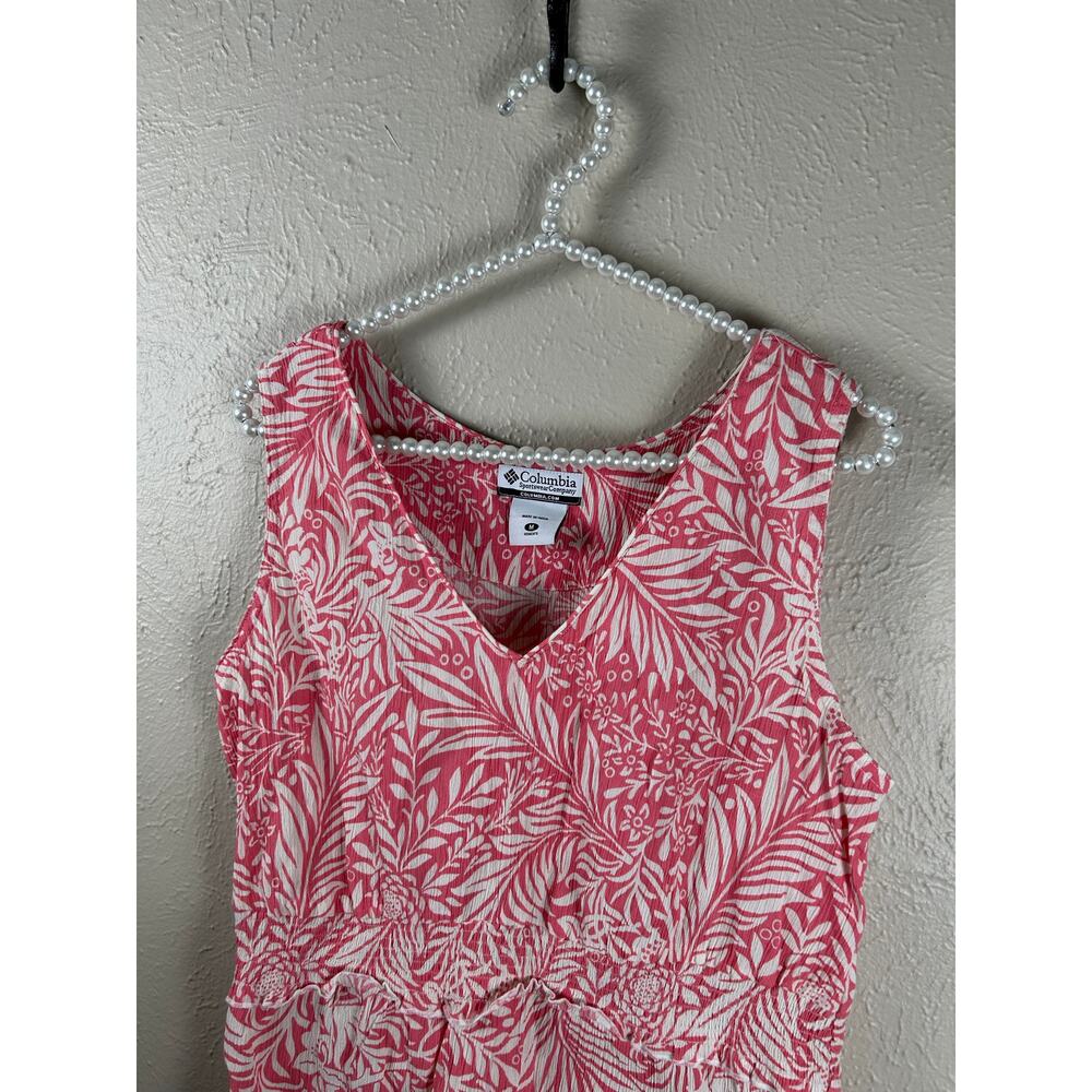 Columbia Tank Top Womens Size Medium Pink Gorpcore Vacation Coastal Summer Shirt - Picture 6 of 10